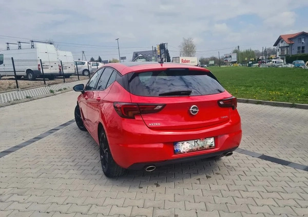 Opel Astra cena 69900 przebieg: 130000, rok produkcji 2018 z Wieliczka małe 232